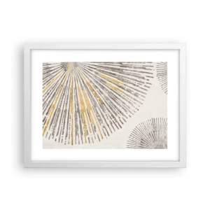 Poster in een witte lijst - De schoonheid van de straal - 40x30 cm