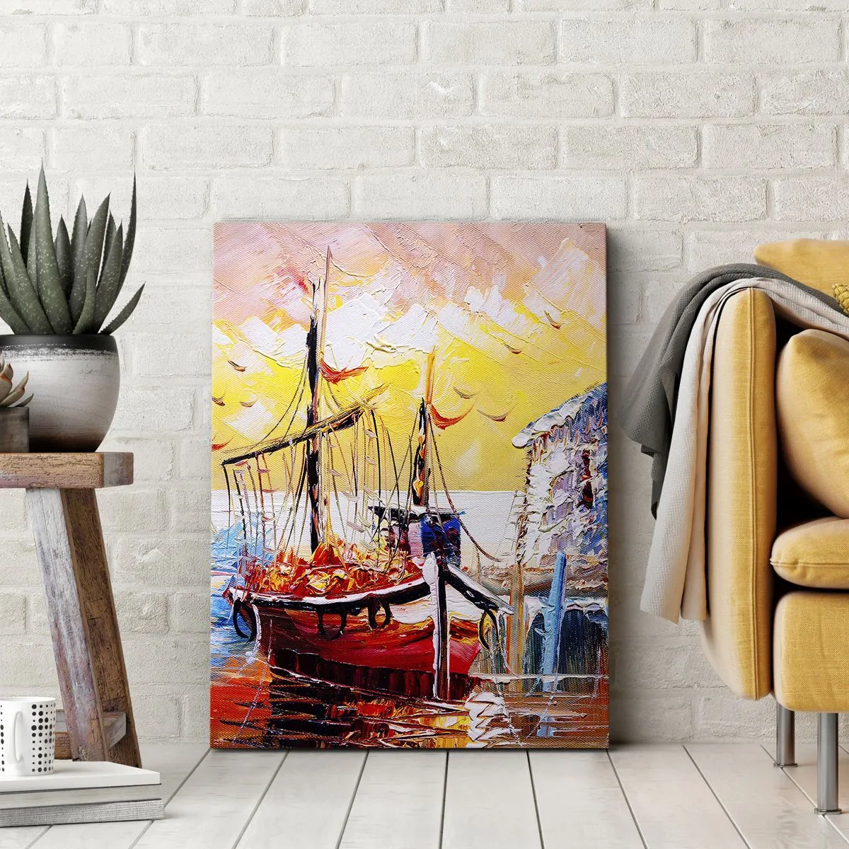 Schilderen op canvas - Gelukkige terugkeer - 50x70 cm