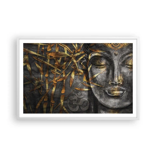 Poster in een witte lijst - Voel de rust - 91x61 cm