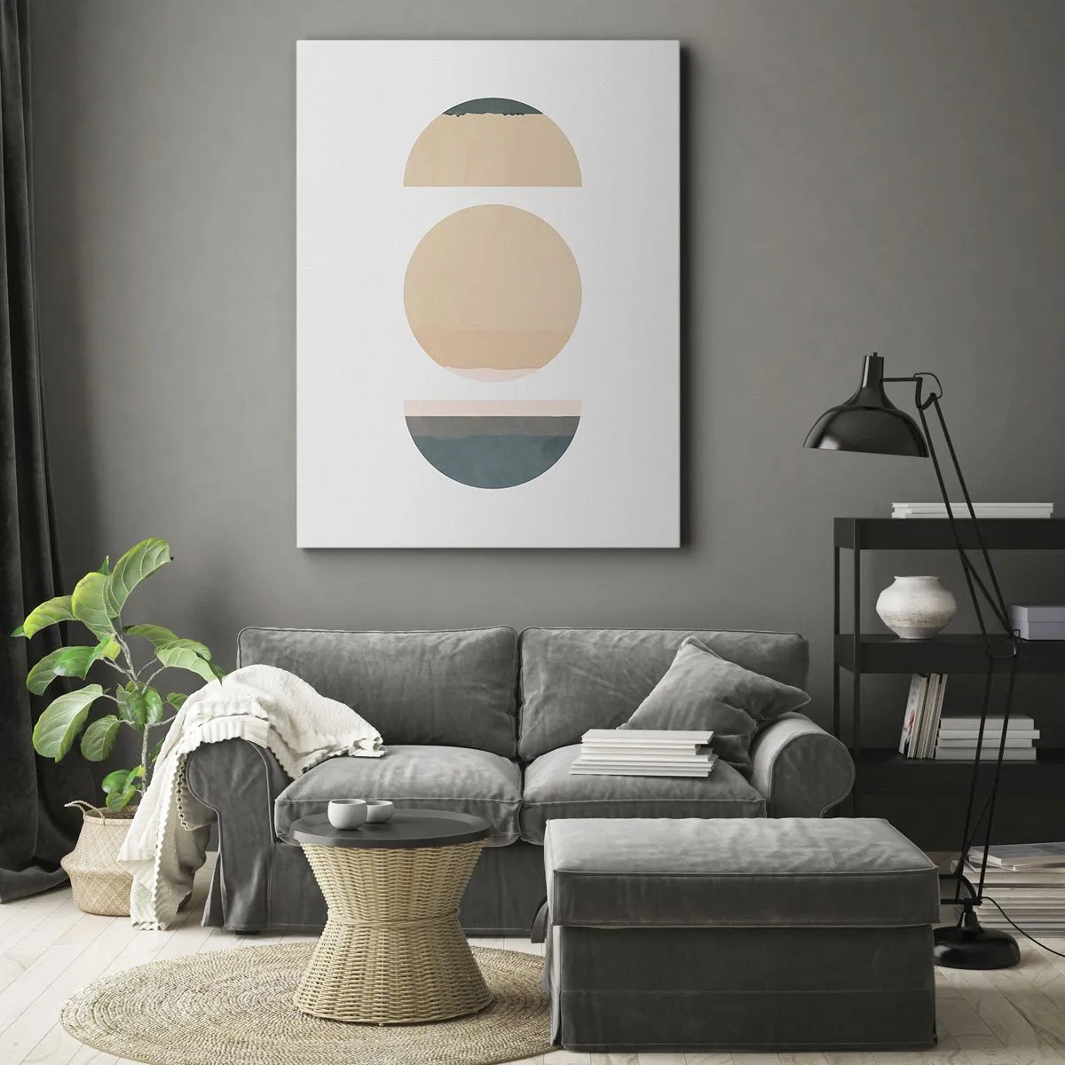 Schilderen op canvas - Een Wiel achter een andere - 80x120 cm