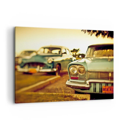 Schilderen op canvas - Maar afwachten - 100x70 cm