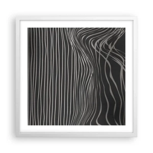 Poster in een witte lijst - Ritme en accent - 50x50 cm