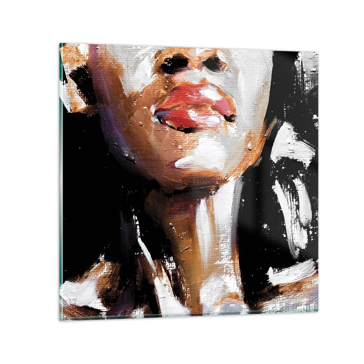 Schilderen op glas - Trots zonder vooroordelen - 40x40 cm