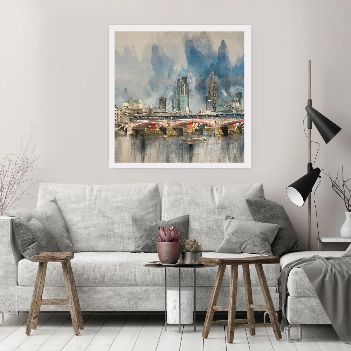 Poster - Londen in al zijn glorie - 60x60 cm