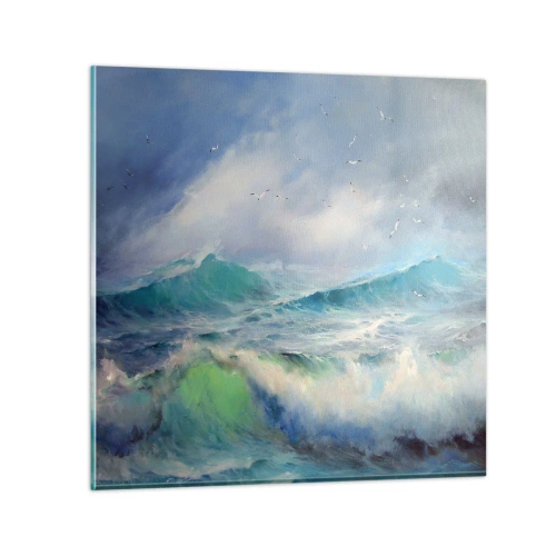 Schilderen op glas - 'De wervelwind huilde van triomf...' - 70x70 cm