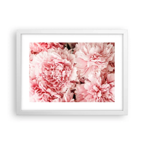 Poster in een witte lijst - Roze droom - 40x30 cm