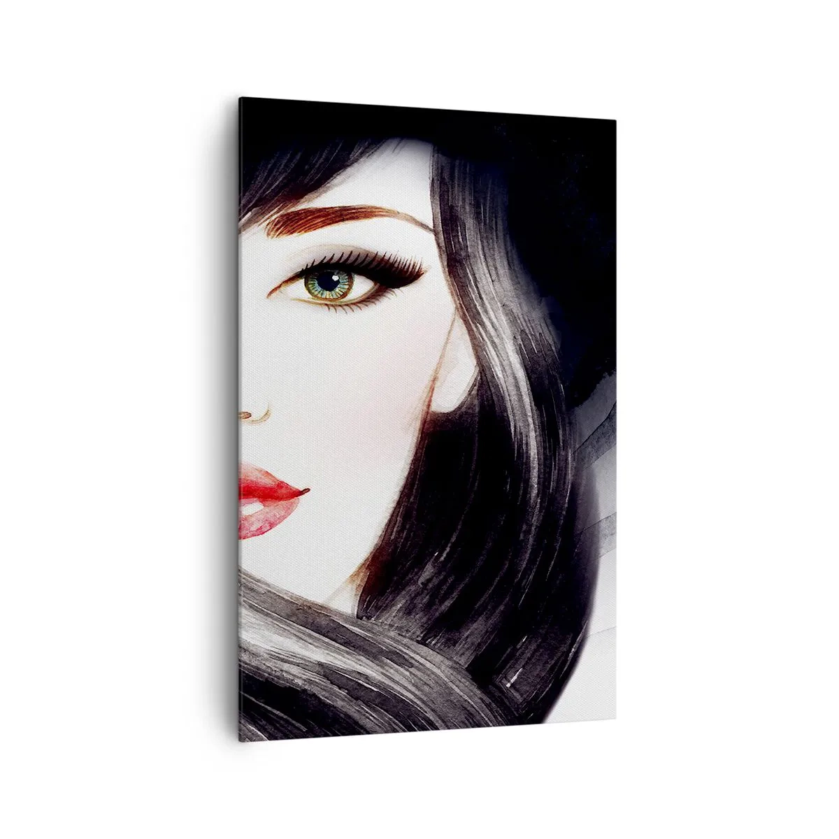 Schilderen op canvas - Saffier look - 80x120 cm