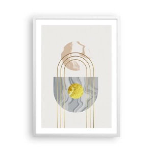 Poster in een witte lijst - Helderheid en schittering - 50x70 cm