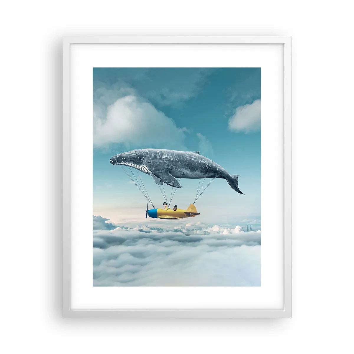 Poster in een witte lijst - Waarom niet? - 40x50 cm