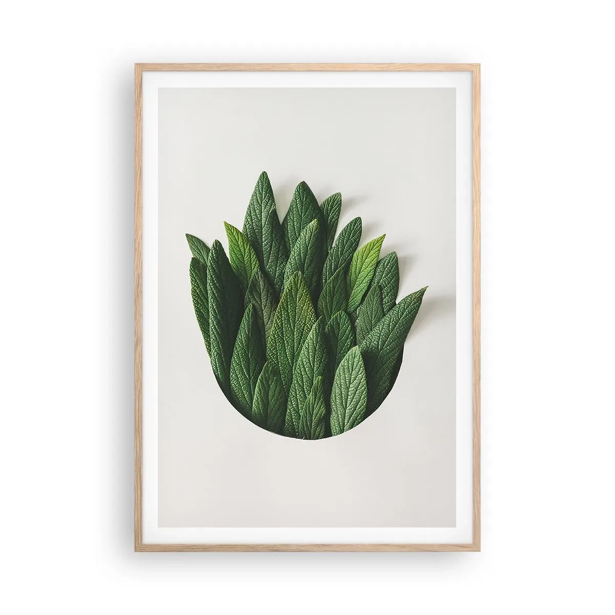 Een poster in een licht eiken lijst - Ongebreidelde nieuwsgierigheid - 70x100 cm