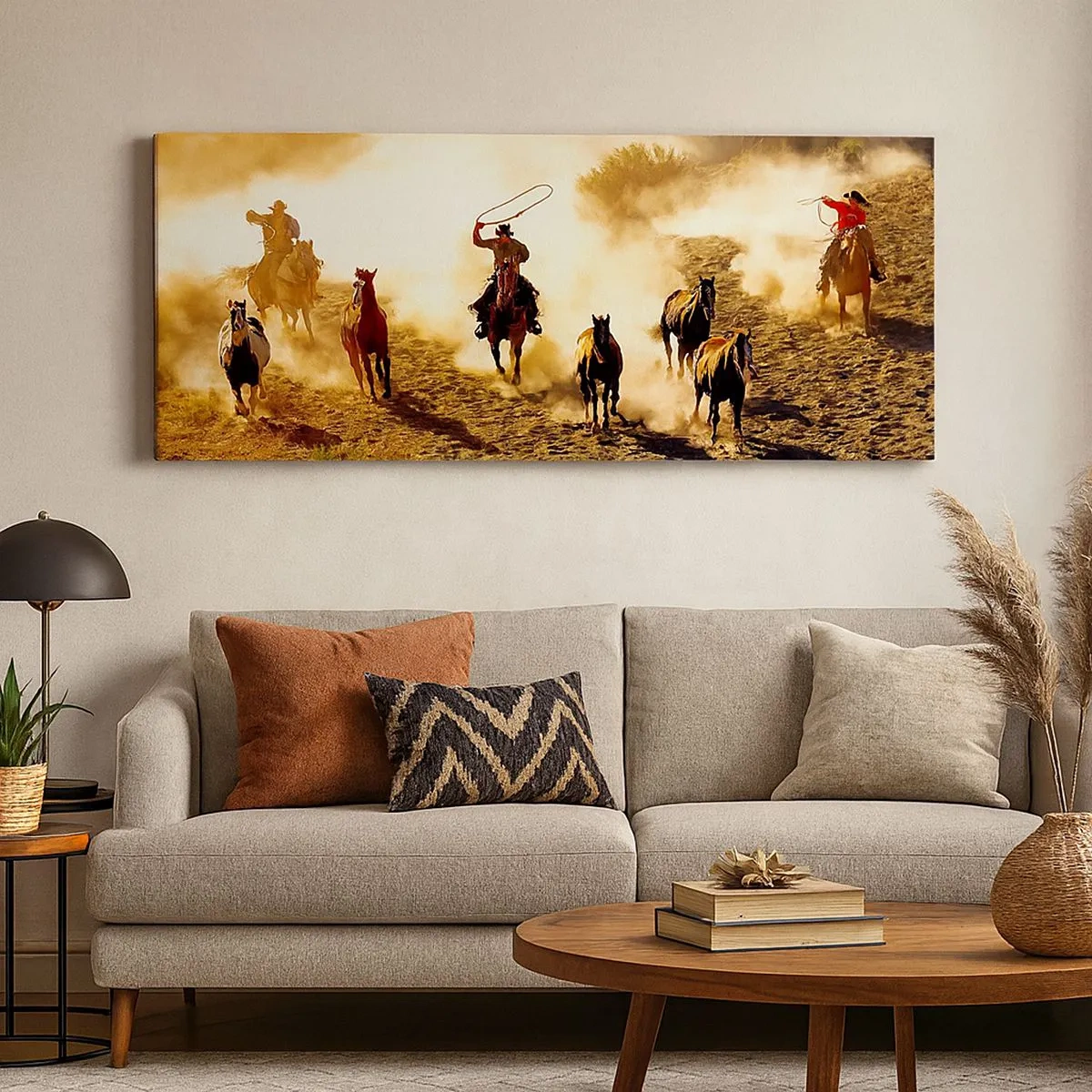 Schilderen op canvas - Echt wilde Westen - 100x40 cm