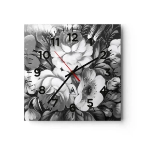 Wandklok - Klok - Zelfs in grijs mooi - 30x30 cm