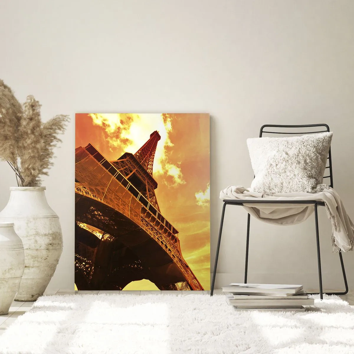 Schilderen op glas - Monumentaal, want verguld met de zon - 70x100 cm