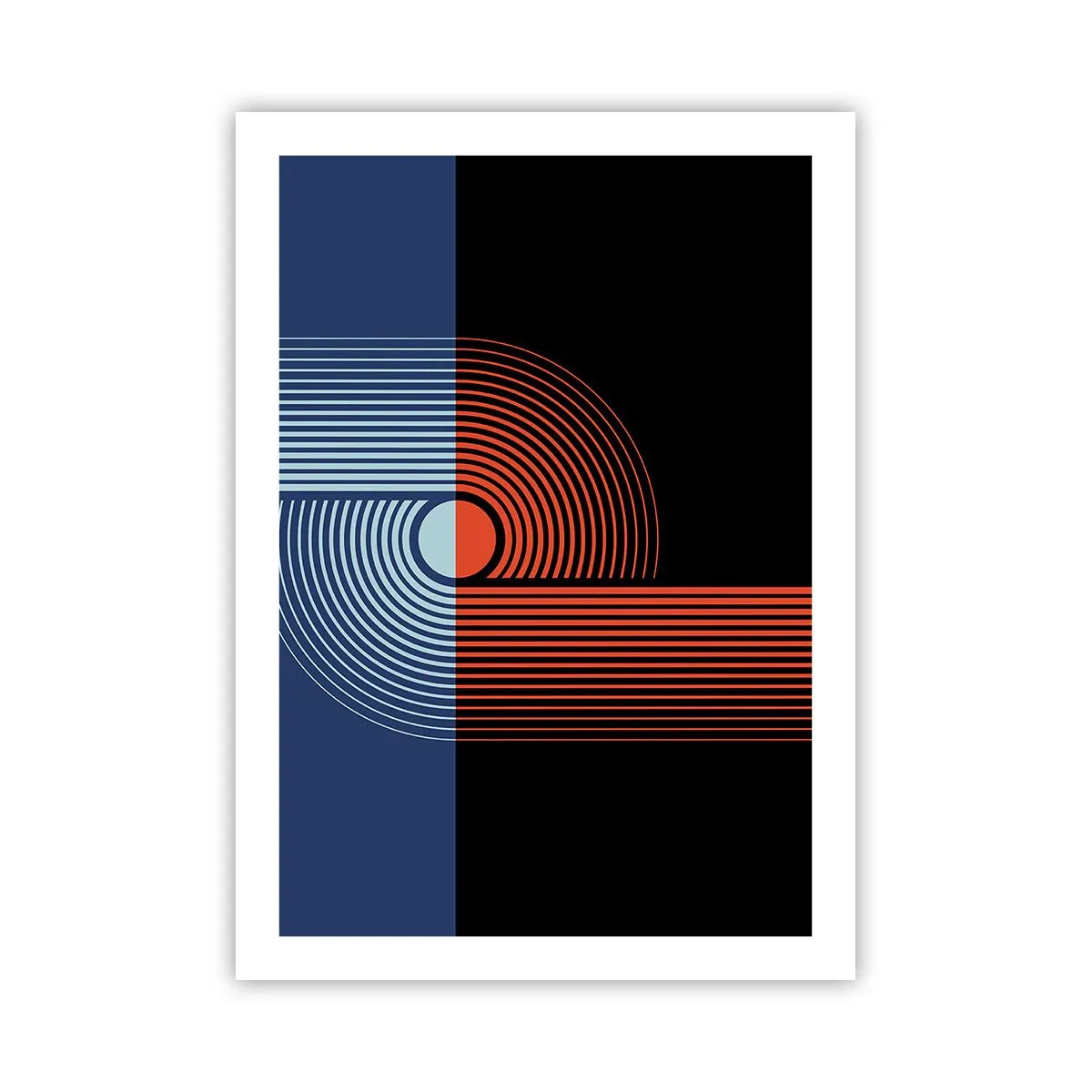 Poster - In een geometrische omhelzing - 50x70 cm