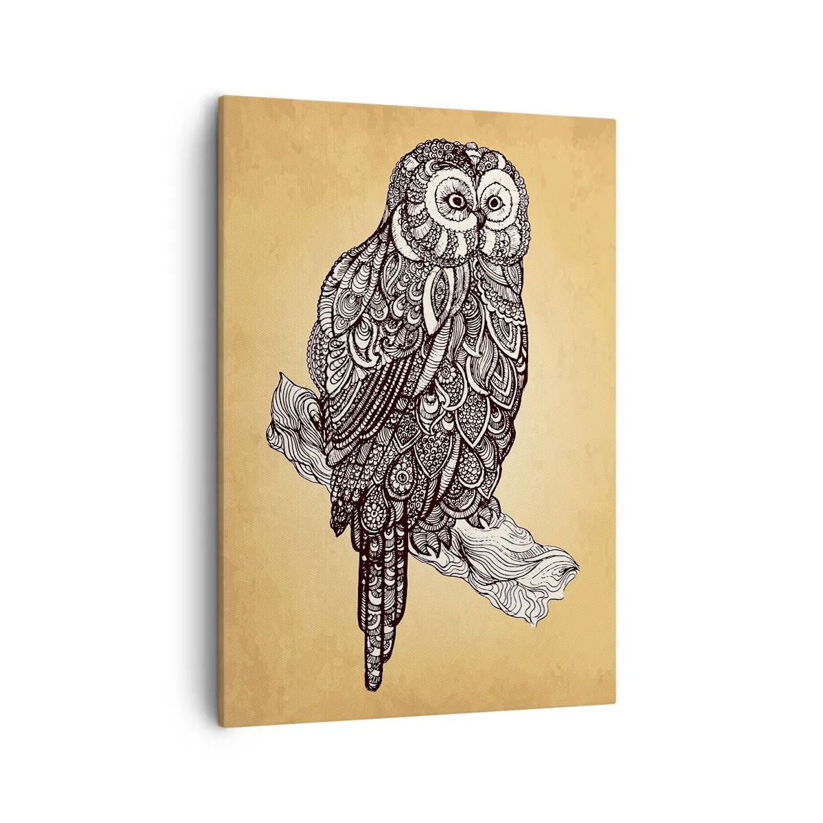 Schilderen op canvas - Ingewikkelde ornamenten van wijsheid - 50x70 cm
