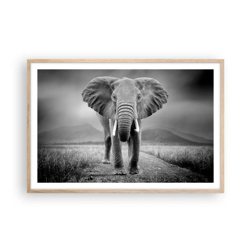 Een poster in een licht eiken lijst - De gastheer heet je welkom - 91x61 cm