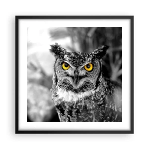 Poster in een zwarte lijst - Niets zal zich verbergen - 50x50 cm