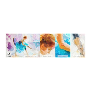 Fotobehang Monster Zelfklevend Deluxe Sticker - Onuitsprekelijke gratie, subtiele charme - Ballerina, Dans, Ballet - 100x30 cm