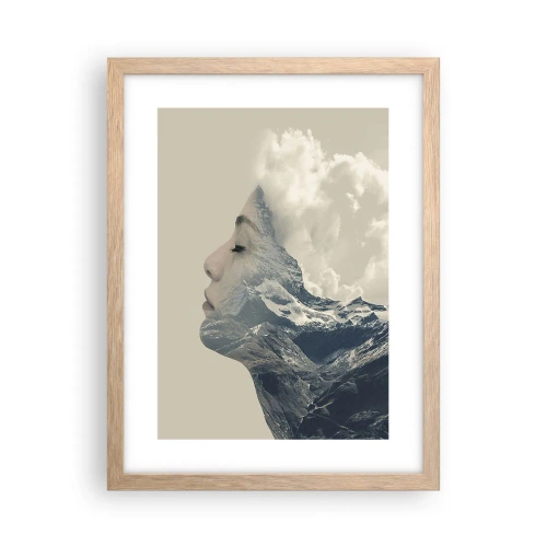 Een poster in een licht eiken lijst - De schoonheid van de elementen - 30x40 cm