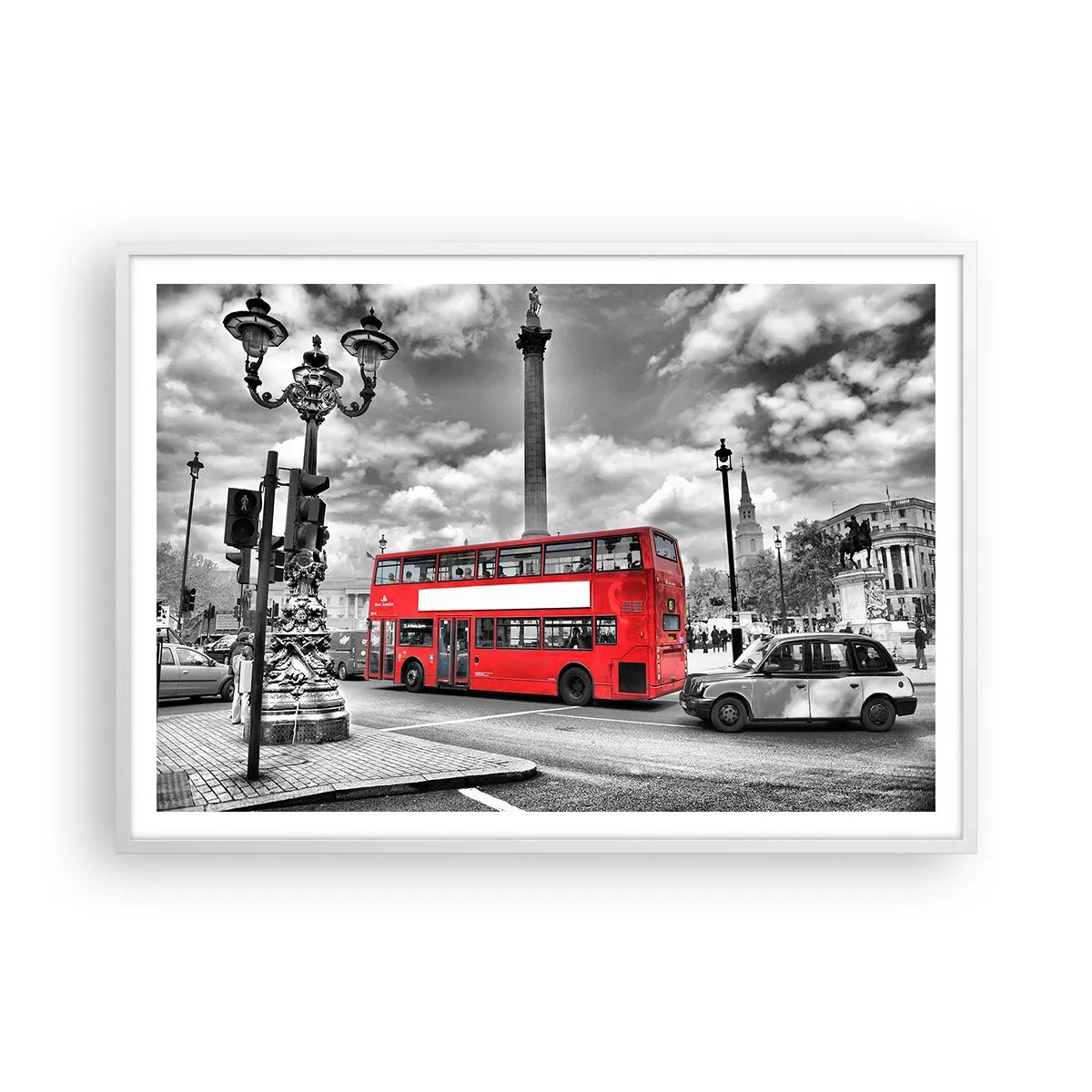 Poster in een witte lijst - De echte bloedbaan van de stad - 100x70 cm