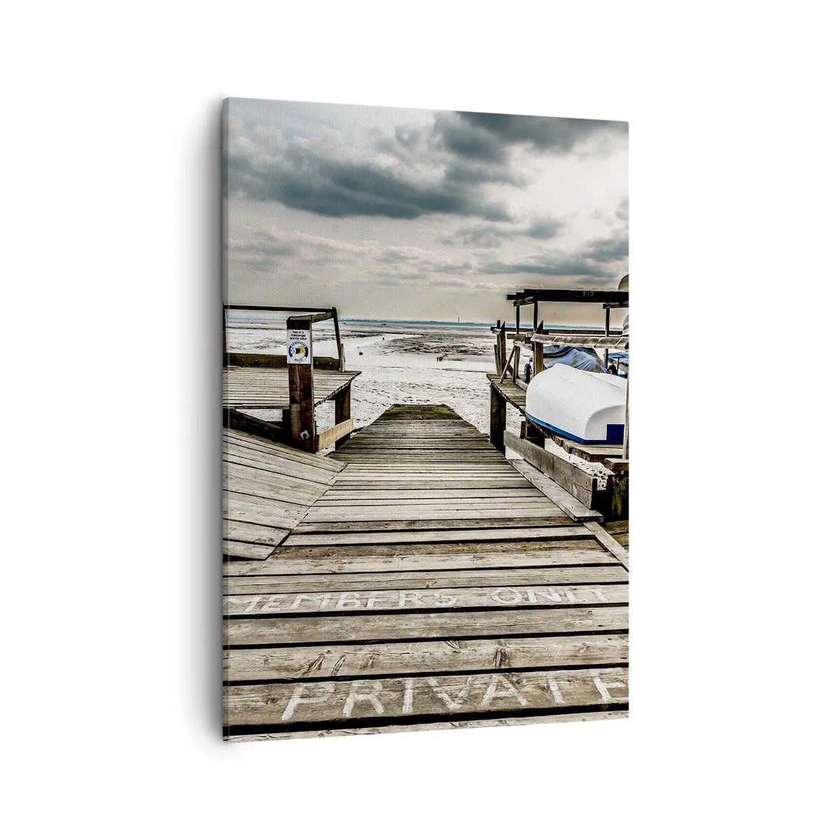 Schilderen op canvas - Middernacht strand - 50x70 cm