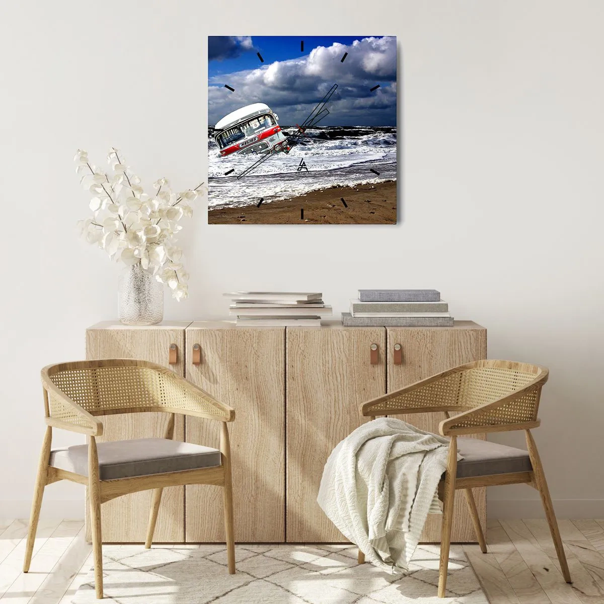 Wandklok - Klok - En je bent verrast? - 40x40 cm