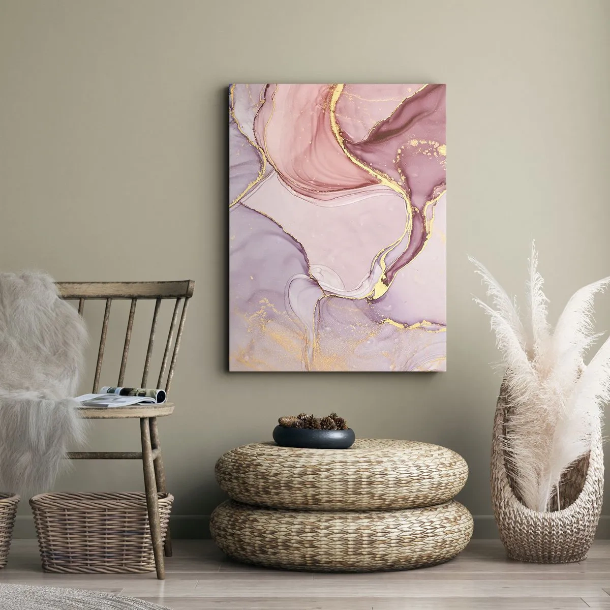 Schilderen op canvas - Een streling van kleuren - 45x80 cm