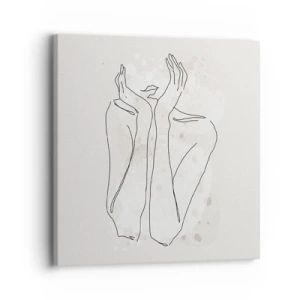 Schilderen op canvas - Een dromerig moment - 30x30 cm