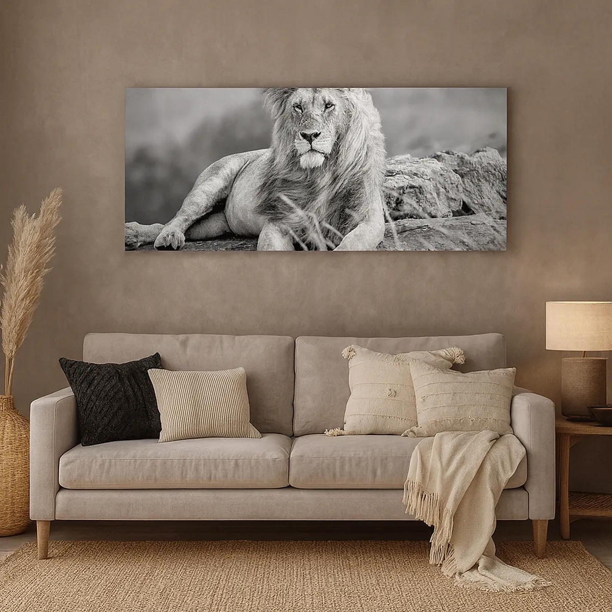 Schilderen op canvas - Koninklijke siësta - 30x30 cm