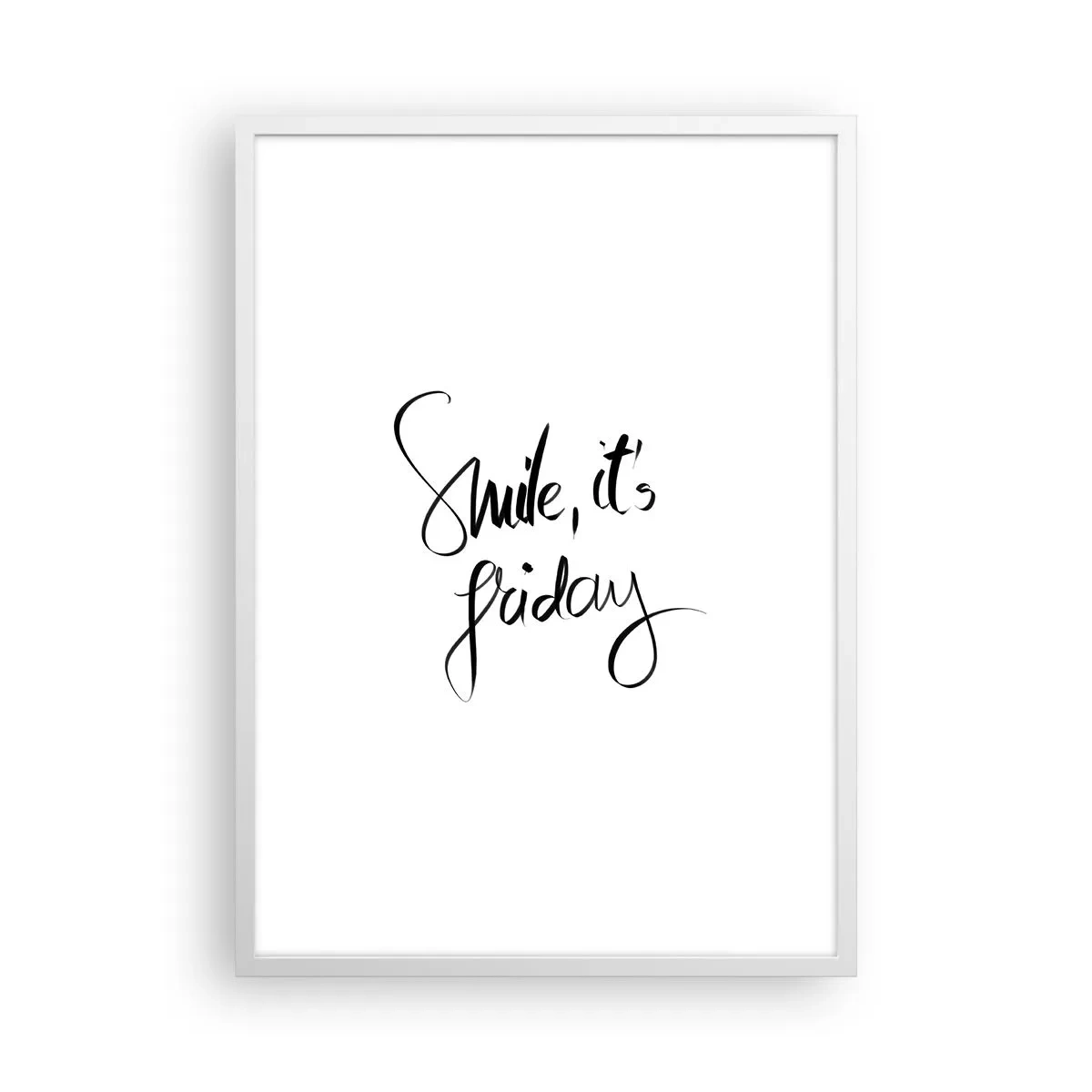 Poster in een witte lijst - Echte vreugde - 50x70 cm