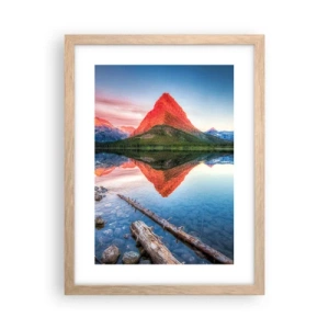 Een poster in een licht eiken lijst - Warmte en koude - 30x40 cm