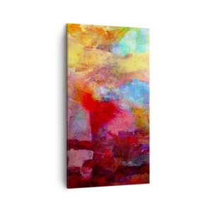 Schilderen op canvas - Kijk in de regenboog - 45x80 cm