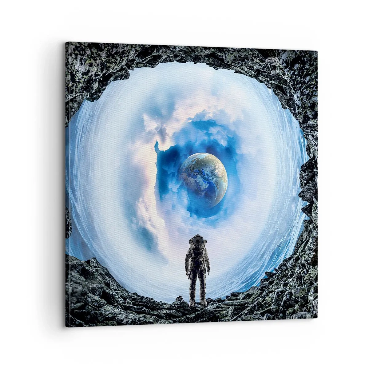 Schilderen op canvas - Het is niet ver van huis - 60x60 cm