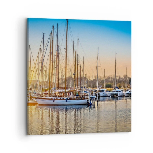 Schilderen op canvas - De wind moet ook slapen - 70x70 cm