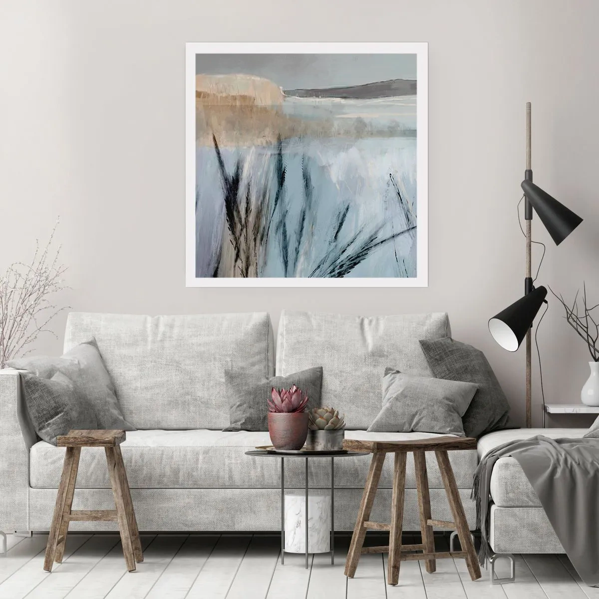 Poster - Wintervelden - 30x30 cm