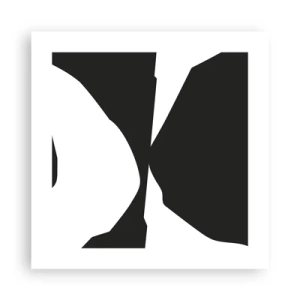 Poster - Positief – negatief - 40x40 cm