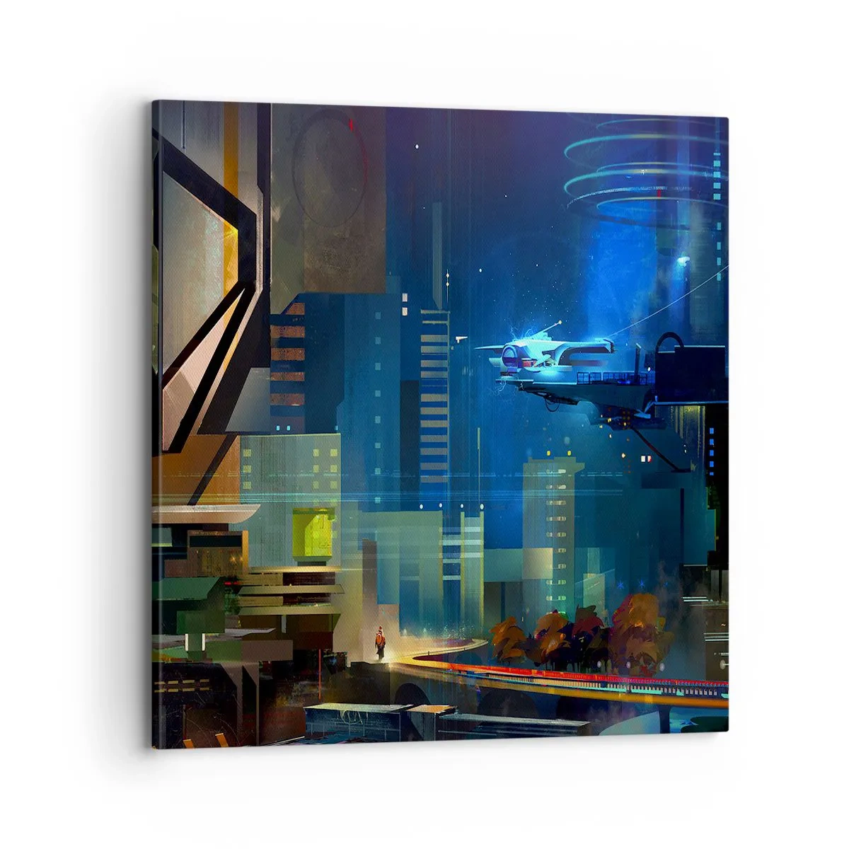 Schilderen op canvas - In de nabije toekomst - 70x70 cm