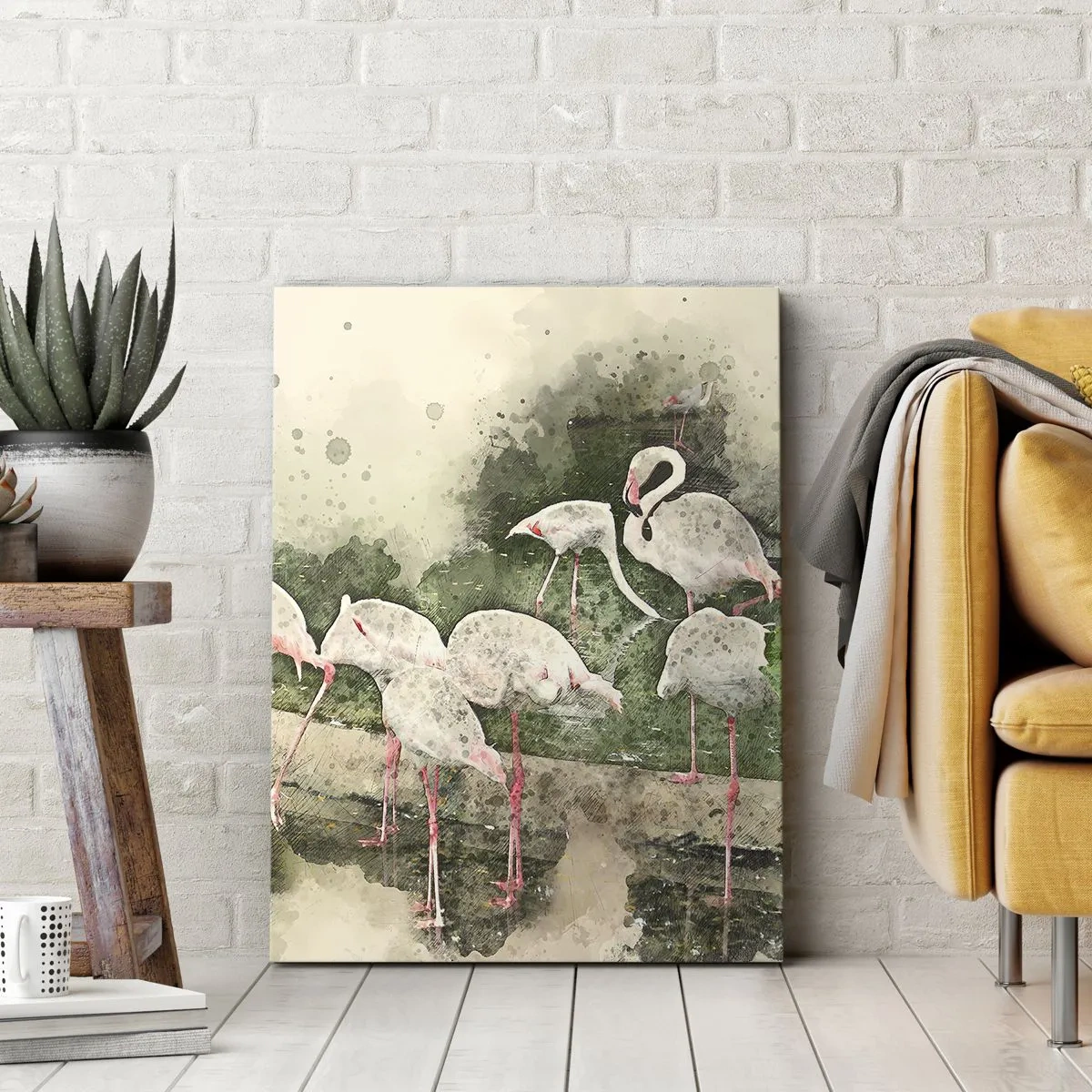 Schilderen op canvas - Exotische droom - 65x120 cm