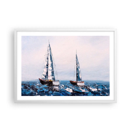 Poster in een witte lijst - Broederschap van de wind - 70x50 cm