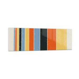 Schilderen op glas - Muzieknotatie - 160x50 cm