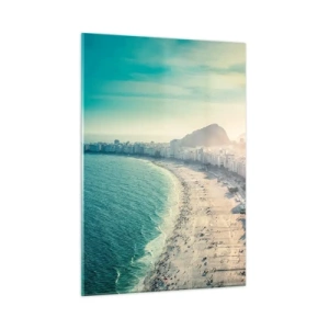 Schilderen op glas - Eeuwige vakantie in Rio - 50x70 cm