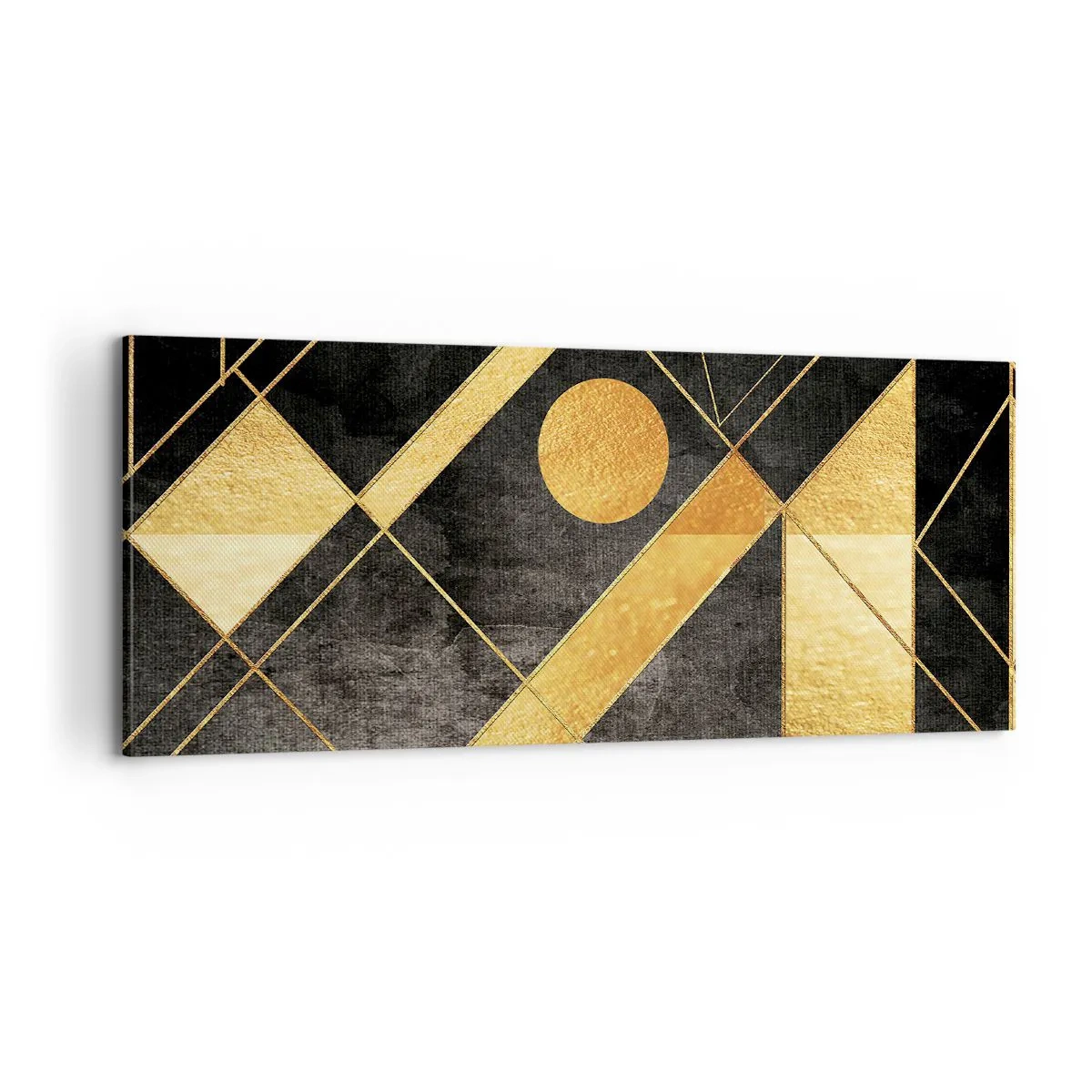Schilderen op canvas - De zon van de woestijn - 100x40 cm
