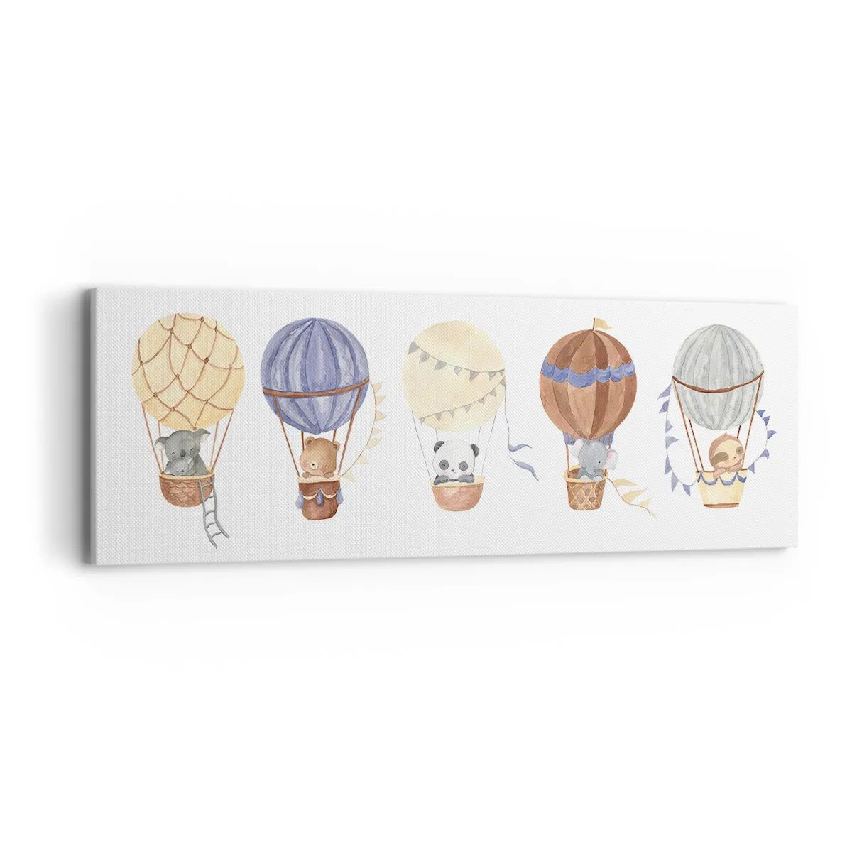 Schilderen op canvas - Vrienden onderweg - 90x30 cm