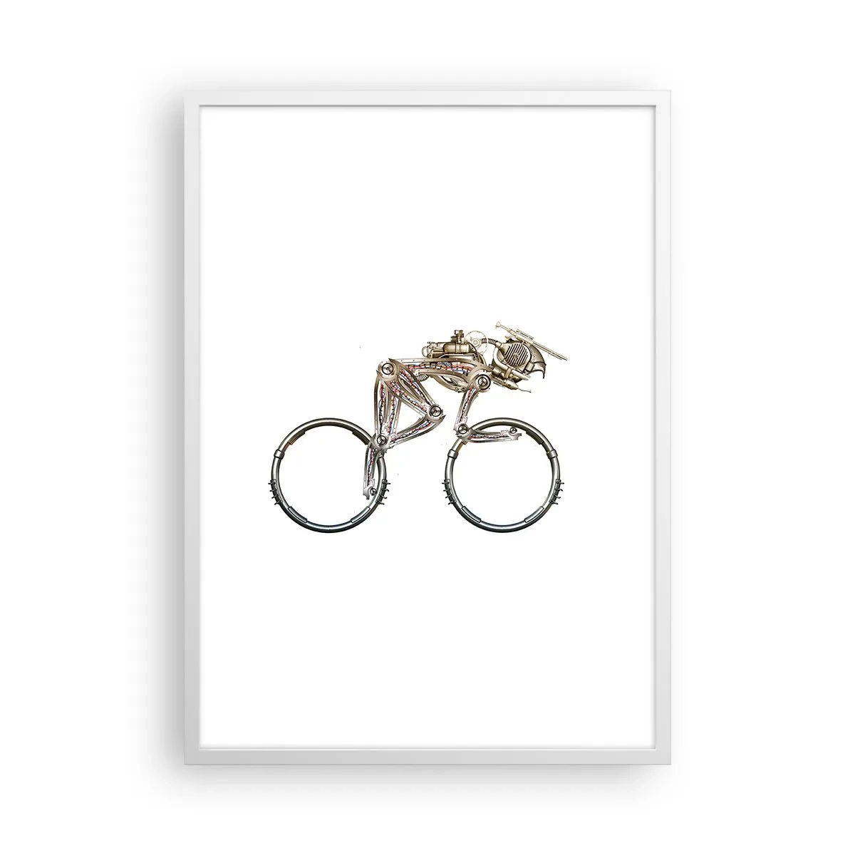 Poster in een witte lijst - Een prachtige machine - 50x70 cm