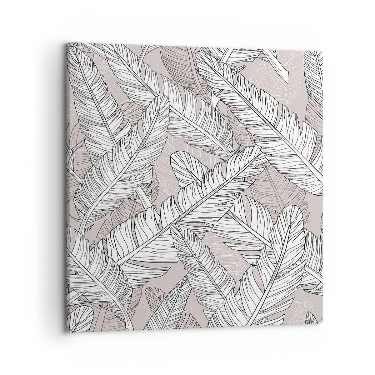 Schilderen op canvas - Een verenwerveling - 50x50 cm