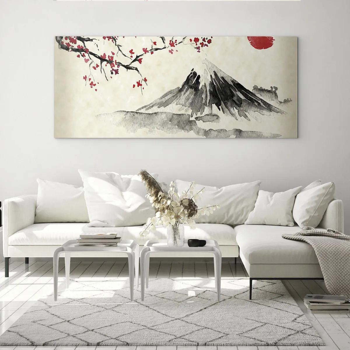 Schilderen op glas - Houd van Japan - 90x30 cm
