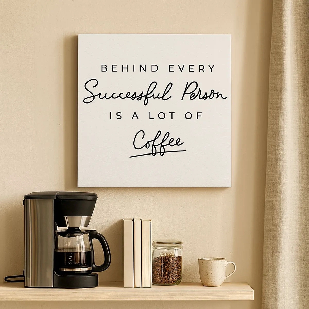 Schilderen op canvas - Het geheim van succes - 30x30 cm