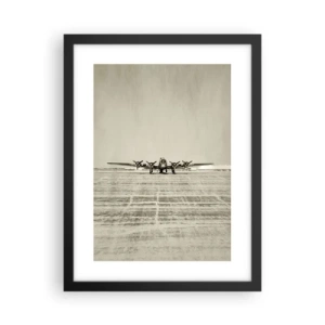 Poster in een zwarte lijst - Zoals altijd klaar - 30x40 cm