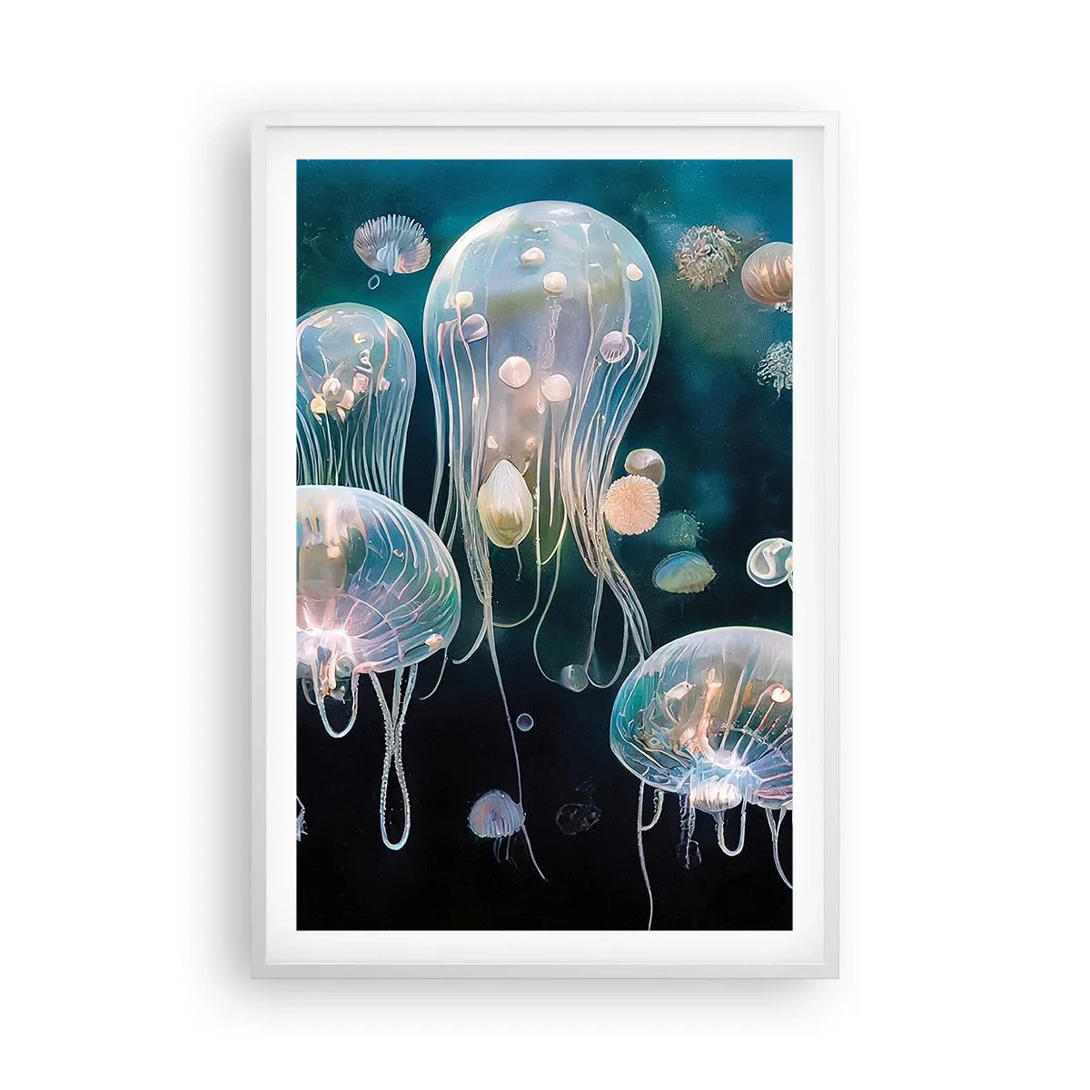 Poster in een witte lijst - Ondferwaterbal - 61x91 cm