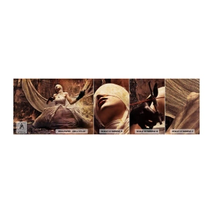 Fotobehang Monster Zelfklevend Deluxe Sticker - Godin van het lot - Theater, Deel, Man - 100x30 cm